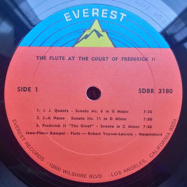 Jean-Pierre Rampal, Robert Veyron-Lacroix : The Flute At The Courts Of Frederick The Great & Louis XV (LP, Album)