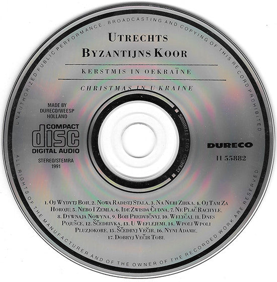 Utrechts Byzantijns Koor o.l.v. Kwitka Kondracki : Kerstmis In Oekraïne = Christmas In Ukraine (CD, Album)