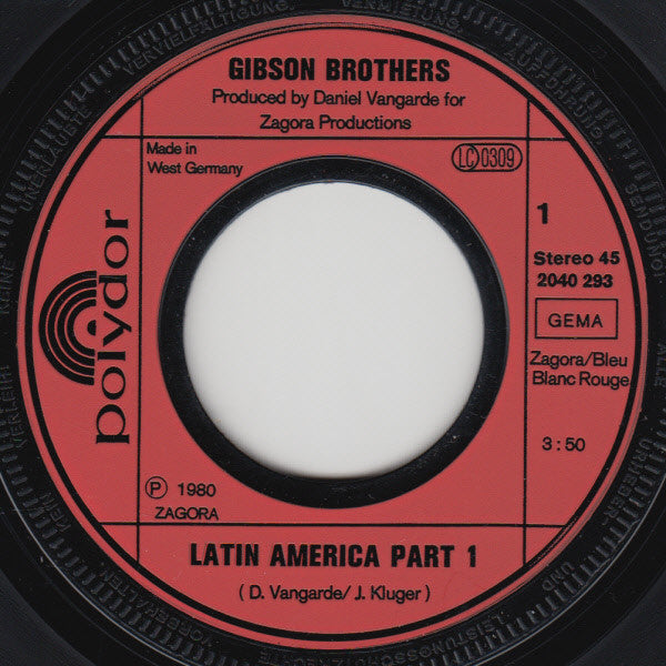 Gibson Brothers : Latin America (7", Single)
