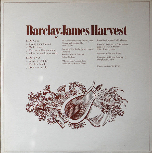 Barclay James Harvest : Barclay James Harvest (LP, Album, Tex)
