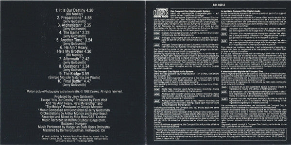 Jerry Goldsmith : Rambo III (Original Motion Picture Soundtrack) (CD, Album)