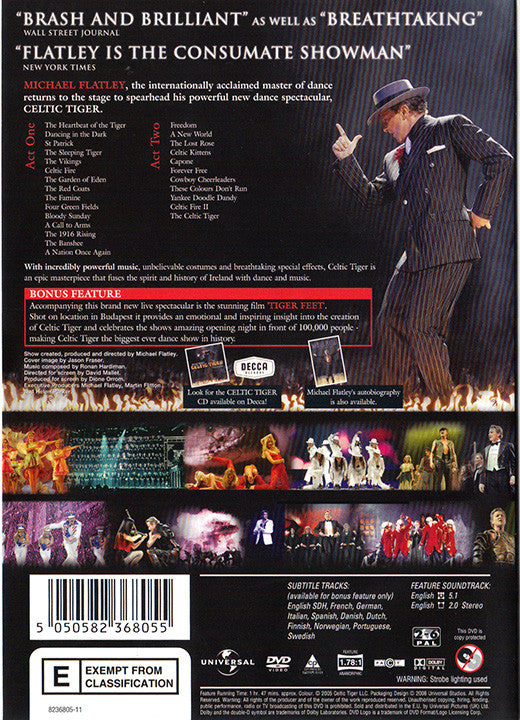 Michael Flatley : Celtic Tiger (DVD-V, Copy Prot., PAL)