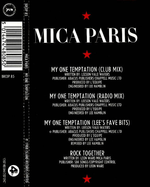 Mica Paris : My One Temptation (CD, Single)