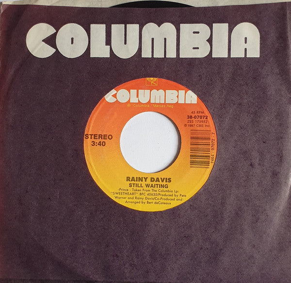 Rainy Davis : Still Waiting (7", Single)