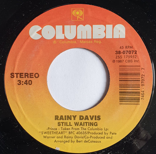 Rainy Davis : Still Waiting (7", Single)