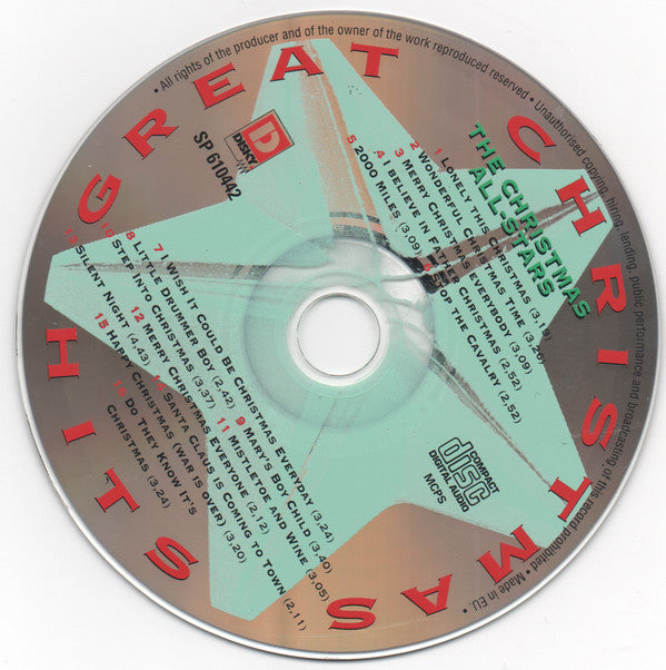 Various : Great Christmas Hits (CD, Comp)