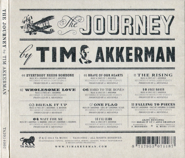 Tim Akkerman : The Journey (CD, Album)