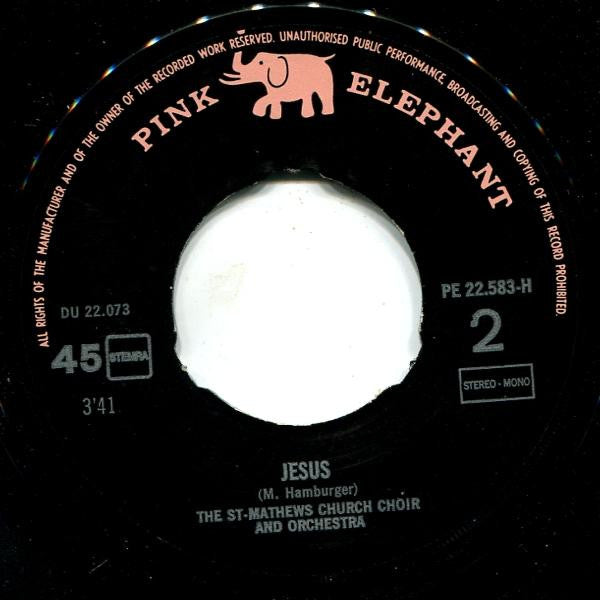 Jeremy Faith And The Saint Mathews Church Choir And Orchestra : Jesus (7", Single)