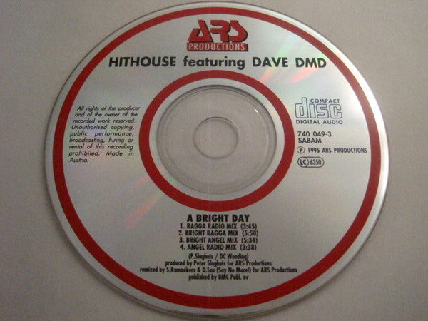 Hithouse Featuring Dave DMD : A Bright Day (CD, Maxi)