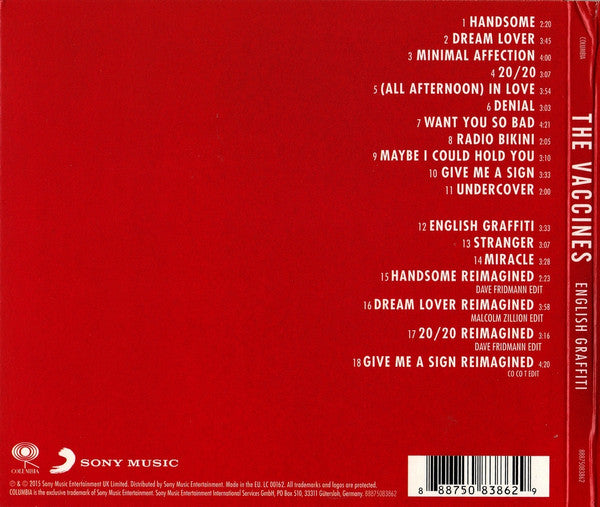 The Vaccines : English Graffiti (CD, Album, Dlx)