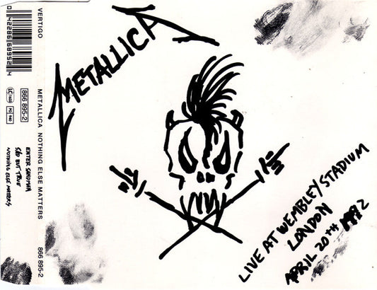 Metallica : Nothing Else Matters (Live At Wembley Stadium London April 20th 1992) (CD, Maxi)