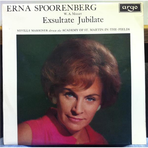 Wolfgang Amadeus Mozart - Erna Spoorenberg, Sir Neville Marriner Directs The  The Academy Of St. Martin-in-the-Fields : Exsultate Jubilate (LP)
