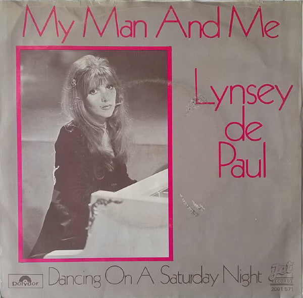 Lynsey De Paul : My Man And Me  (7", Single)