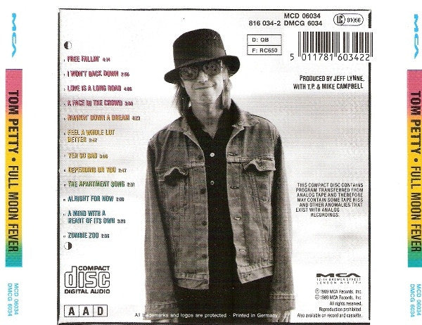 Tom Petty : Full Moon Fever (CD, Album, RE)