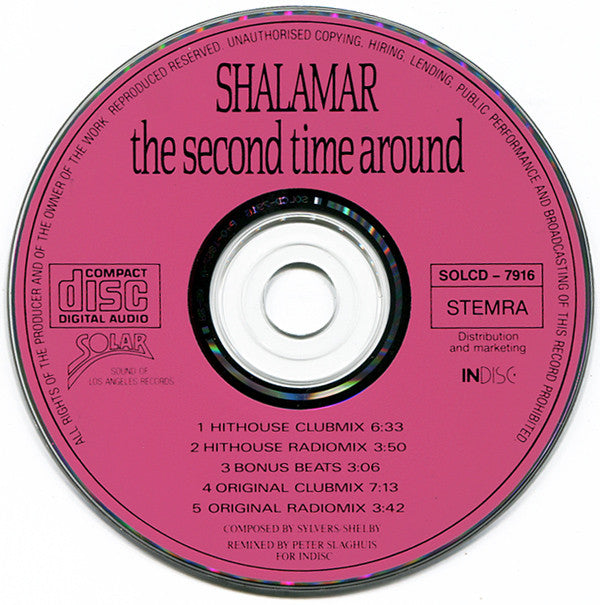 Shalamar : The Second Time Around (Hithouse Clubmix) (CD, Maxi)