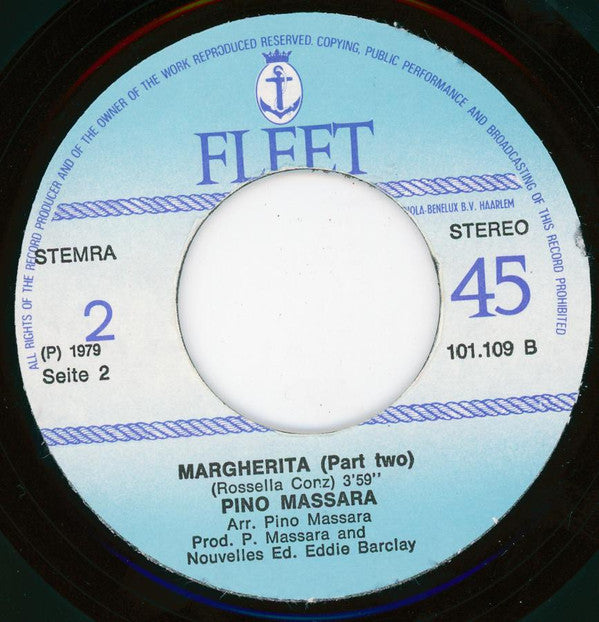 Pino Massara : Margherita (7")