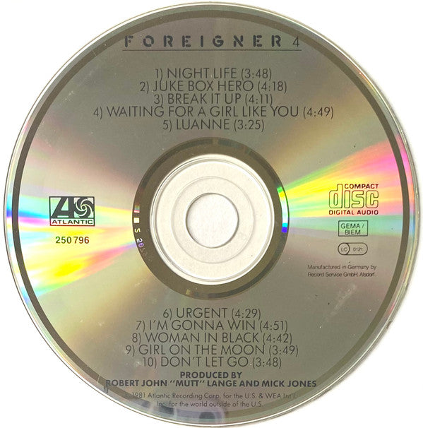 Foreigner : 4 (CD, Album)