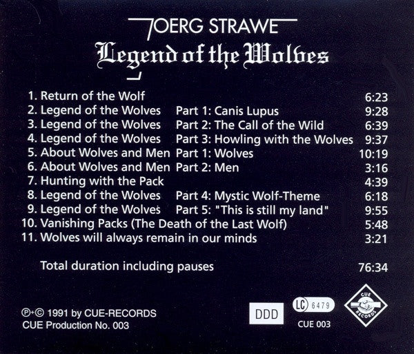 Joerg Strawe : Legend Of The Wolves (CD, Album)
