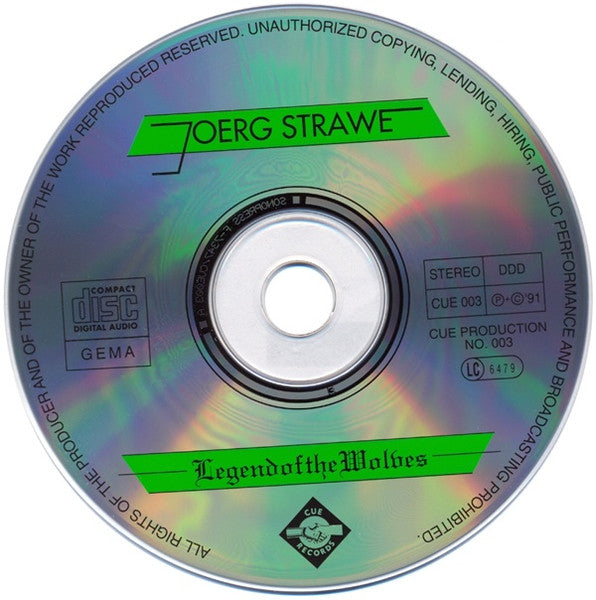Joerg Strawe : Legend Of The Wolves (CD, Album)