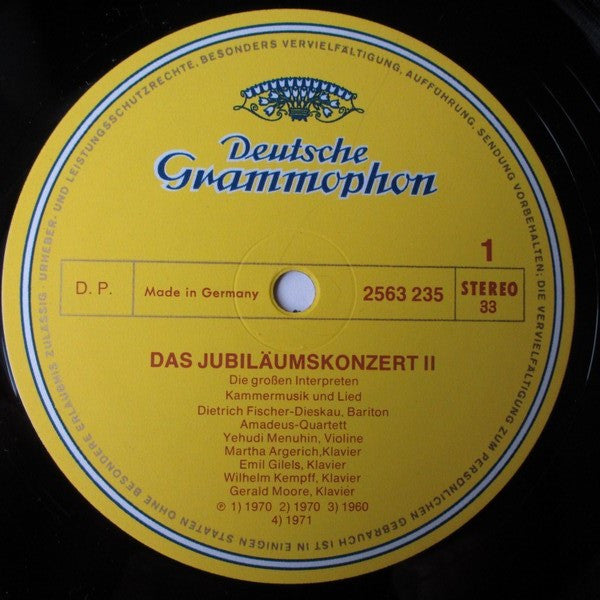 Various : Die Großen Interpreten 2 - Jubiläumskonzert - Erlesene Kammermusik (LP, Comp)
