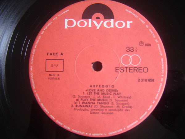 Arpeggio (2) : Love And Desire (LP, Album)