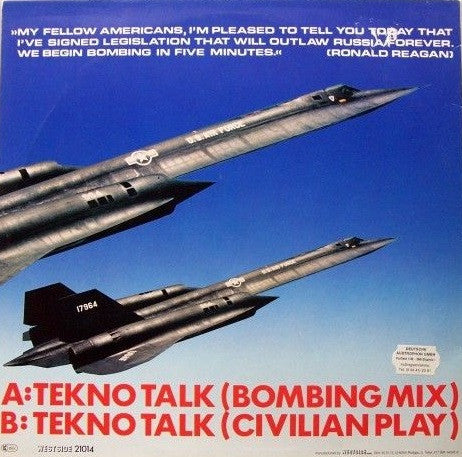 Moskwa TV : Tekno Talk (Bombing Mix) (12")