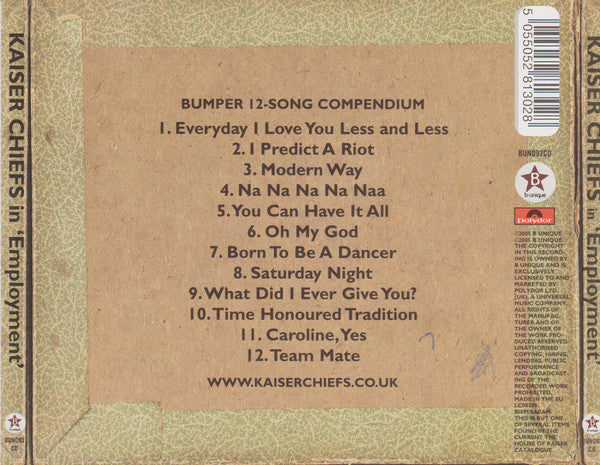 Kaiser Chiefs : Employment (CD, Album, S/Edition)