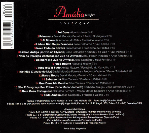 Amália Rodrigues : Amália Sempre  (CD, Comp)