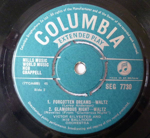 Victor Silvester And His Ballroom Orchestra : Waltzing In The Ballroom (7", EP)