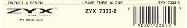 Twenty 4 Seven Featuring Stay-C And Nance : Leave Them Alone (CD, Maxi)