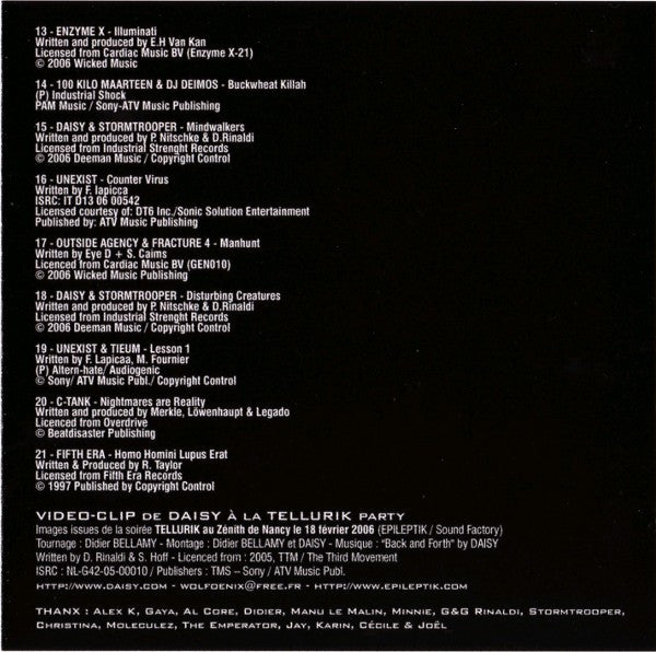 DJ Daisy aka Mandragore : EpileptikMix16 - Deuteronome (CD, Enh, Mixed)