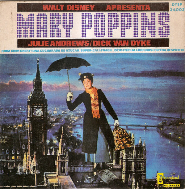 Julie Andrews / Dick Van Dyke (2) : Mary Poppins - Banda Sonora Original do Filme (7", EP)