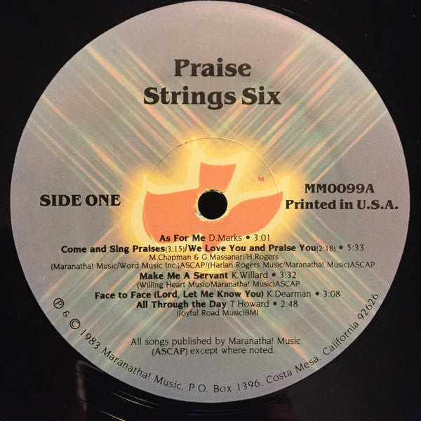 Praise Strings : Praise Strings Six (LP, Album)
