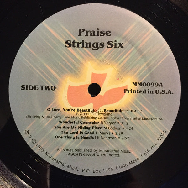 Praise Strings : Praise Strings Six (LP, Album)
