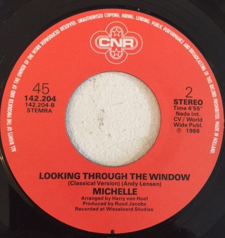 Michelle (85) : Looking Through The Window (7", Single)