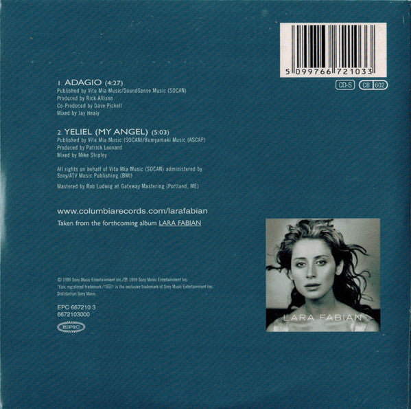 Lara Fabian : Adagio (CD, Single)