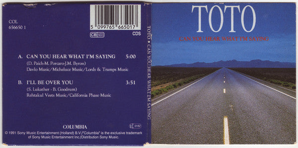Toto : Can You Hear What I'm Saying (CD, Mini, Single)