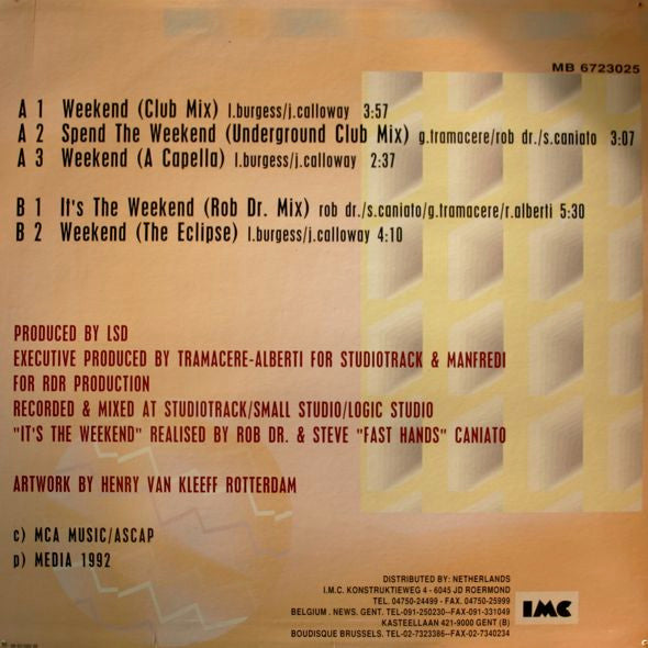 Amy Charles : Weekend (12")