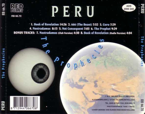Peru : The Prophecies (CD, Album)