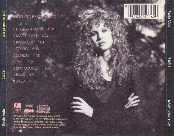 Rosie Vela : Zazu (CD, Album)
