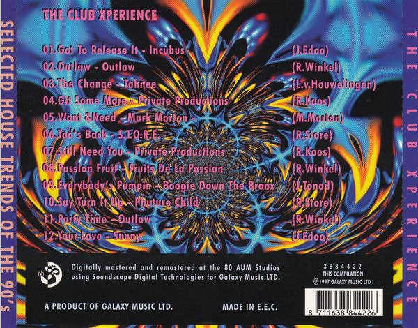 Various : Selected House Trends Of The 90's: The Club Xperience (CD, Comp, RM)