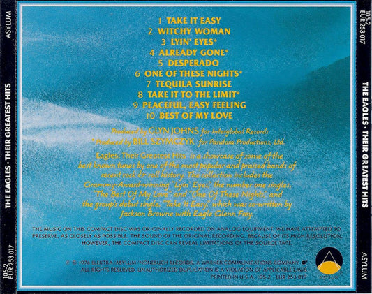 Eagles : Their Greatest Hits (1971-1975) (CD, Album, Comp, RE)