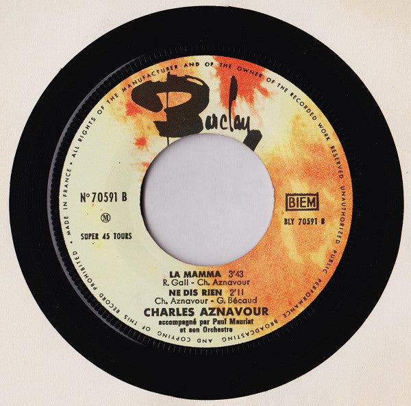Charles Aznavour : Sylvie (7", EP, RE)