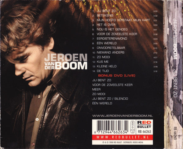 Jeroen van der Boom : Jij Bent Zo (CD + DVD-V, Bon + Album, Ltd, Dig)