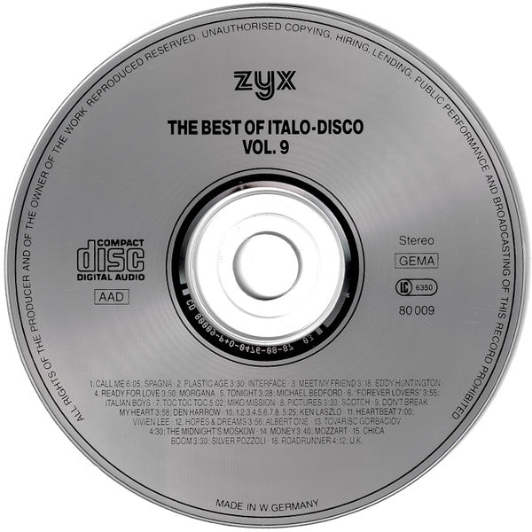 Various : The Best Of Italo-Disco Vol. 9 (CD, Comp)