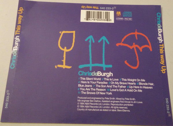 Chris De Burgh : This Way Up (CD, Album)