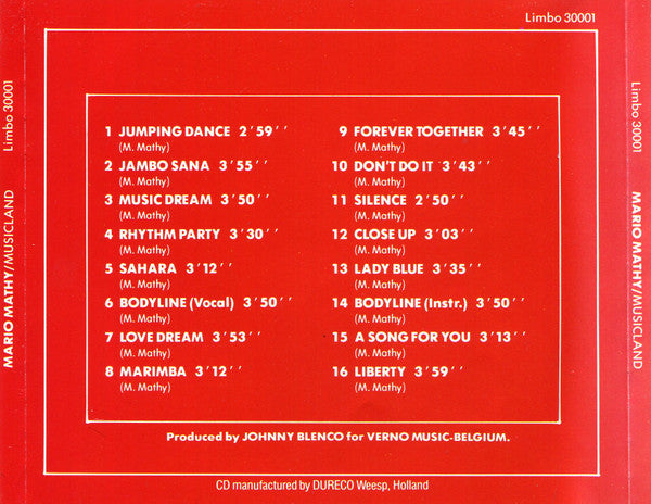Mario Mathy : Music-Land (CD, Album)