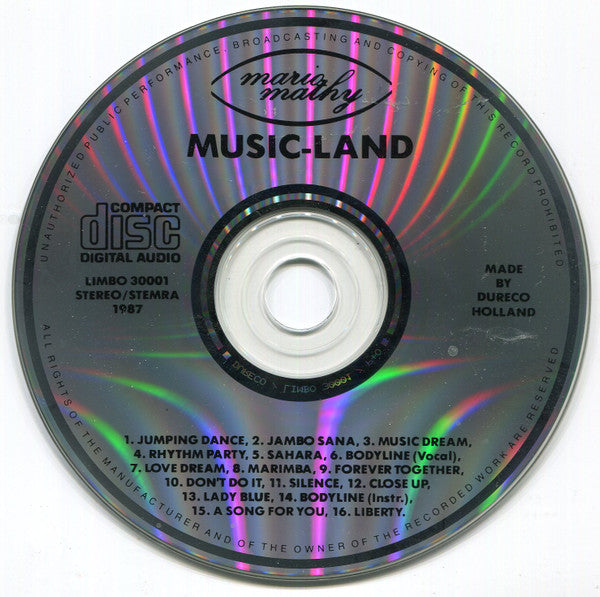 Mario Mathy : Music-Land (CD, Album)