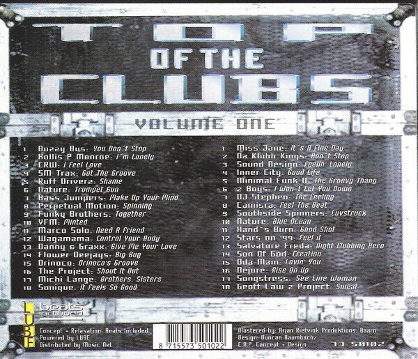 Various : Top Of The Clubs : Volume One (2xCD, Comp)