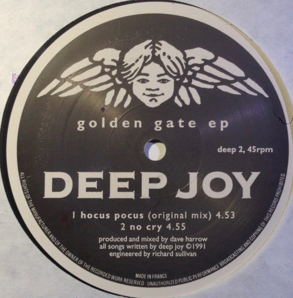 Deep Joy : Golden Gate EP (12", EP)